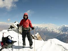 16 Jerome Ryan On The Summit Of Dhampus Peak 6060m 